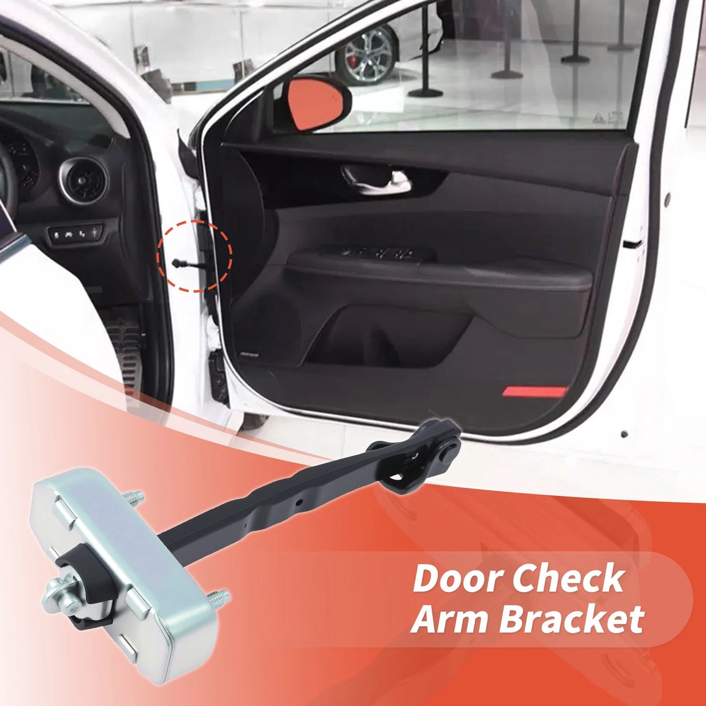 Front LH RH Door Check Strap Limiter Bracket for Toyota Avalon Camry (1995–2020) 6861006152