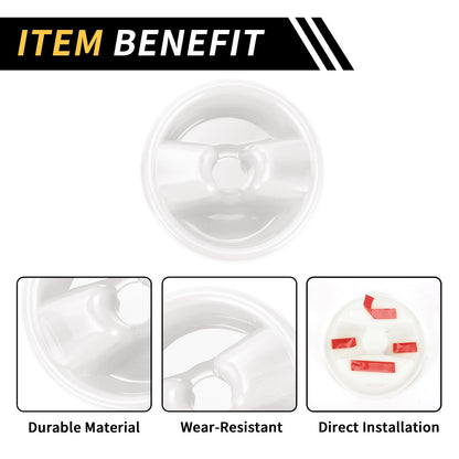 Roof Top Mounting Knob Screw Cover for Jeep Wrangler JK (2007–2017) White