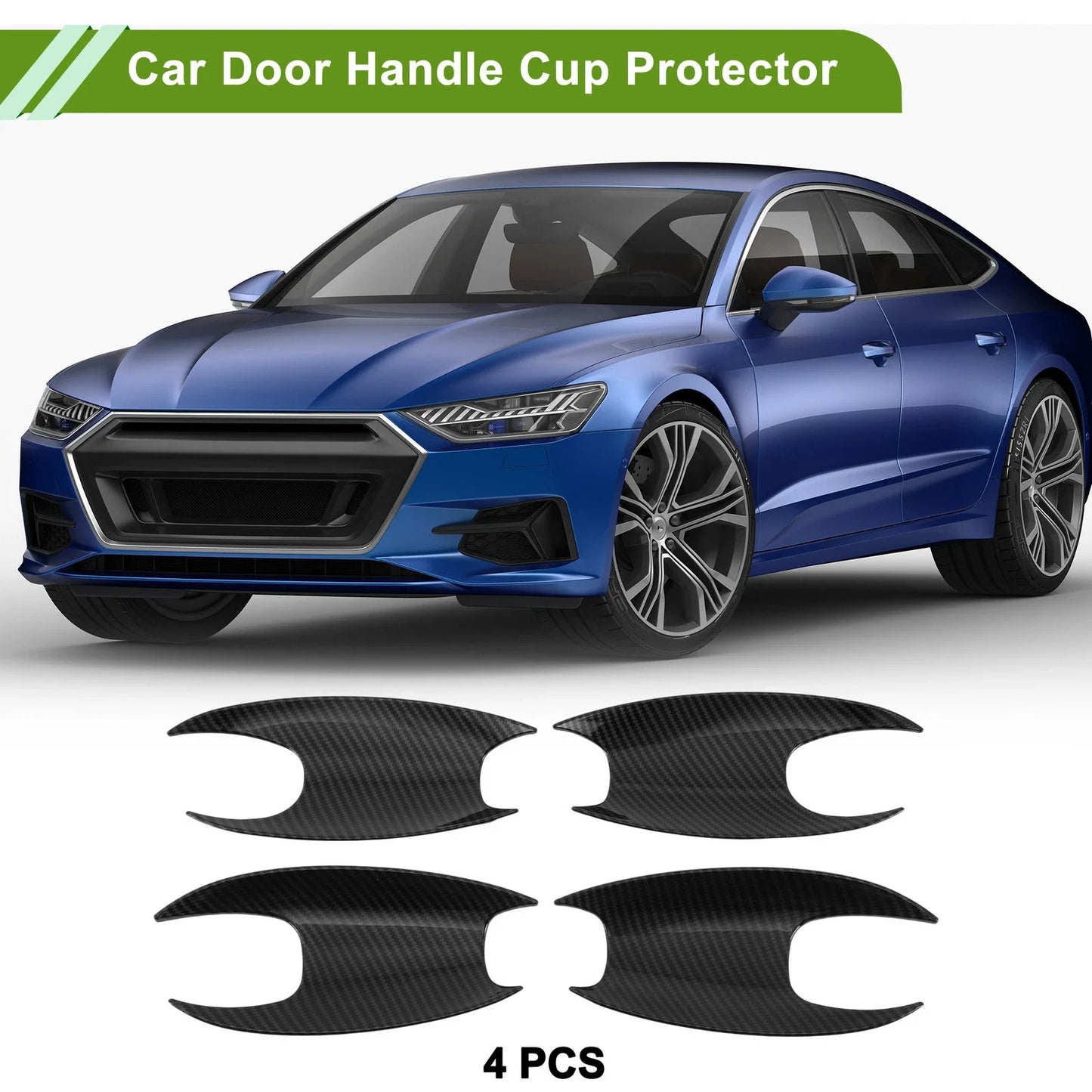 Cup Protector for BMW X3 Carbon Fiber Black 4 Pcs (2022-2023)