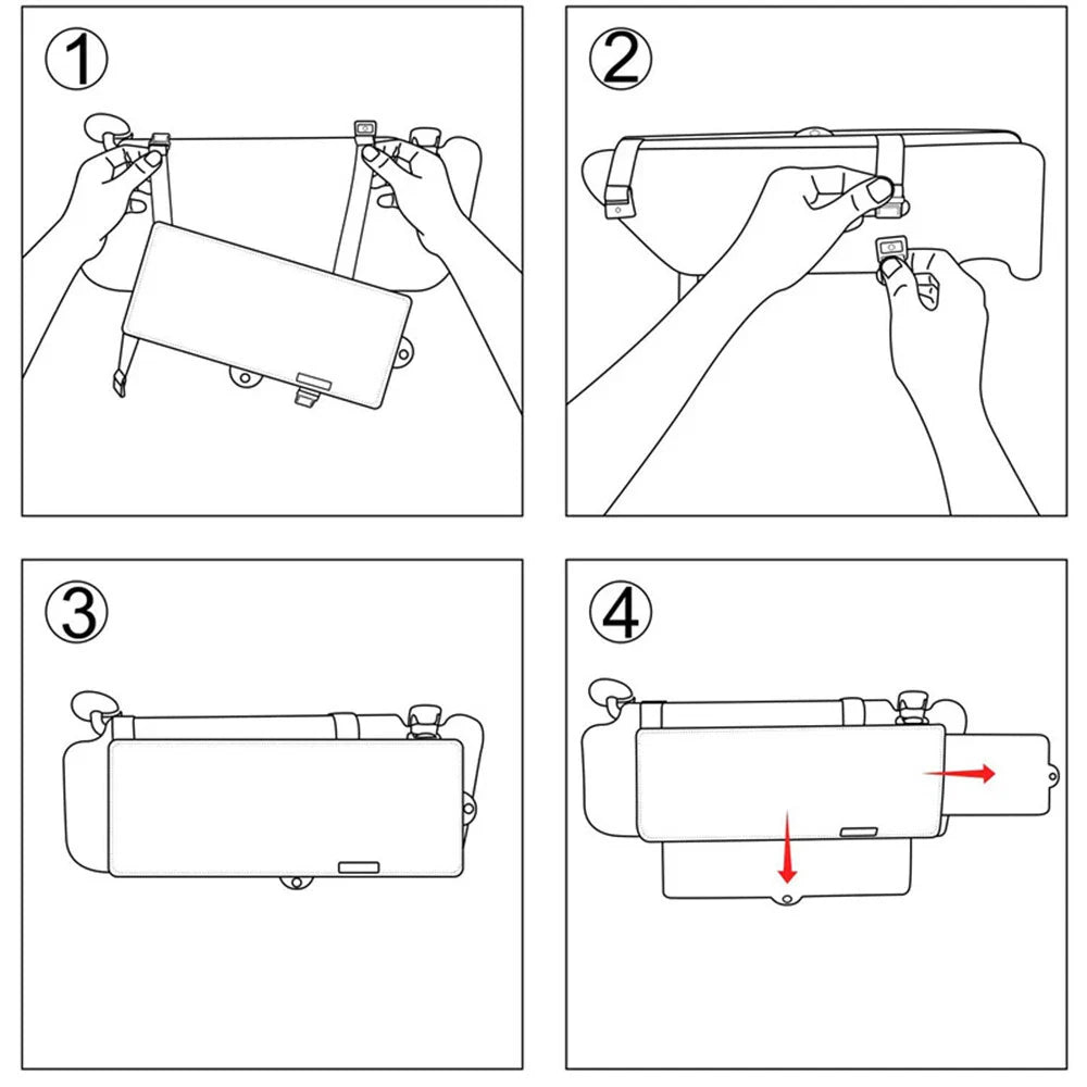 Universal Car Sun Visor Extender Adjustable Sunshade Block