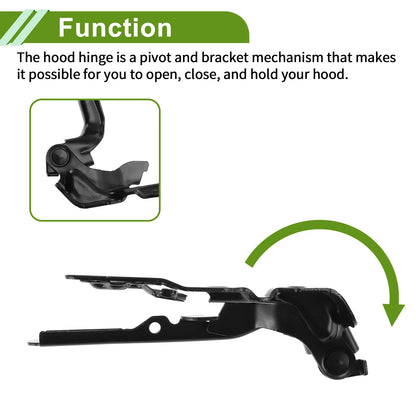 Hood Hinges for Toyota Camry (2007–2011) 53410-33180 1 Pair