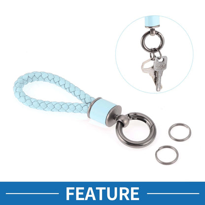 Car Keychain with Ring for All Models (Light Blue)