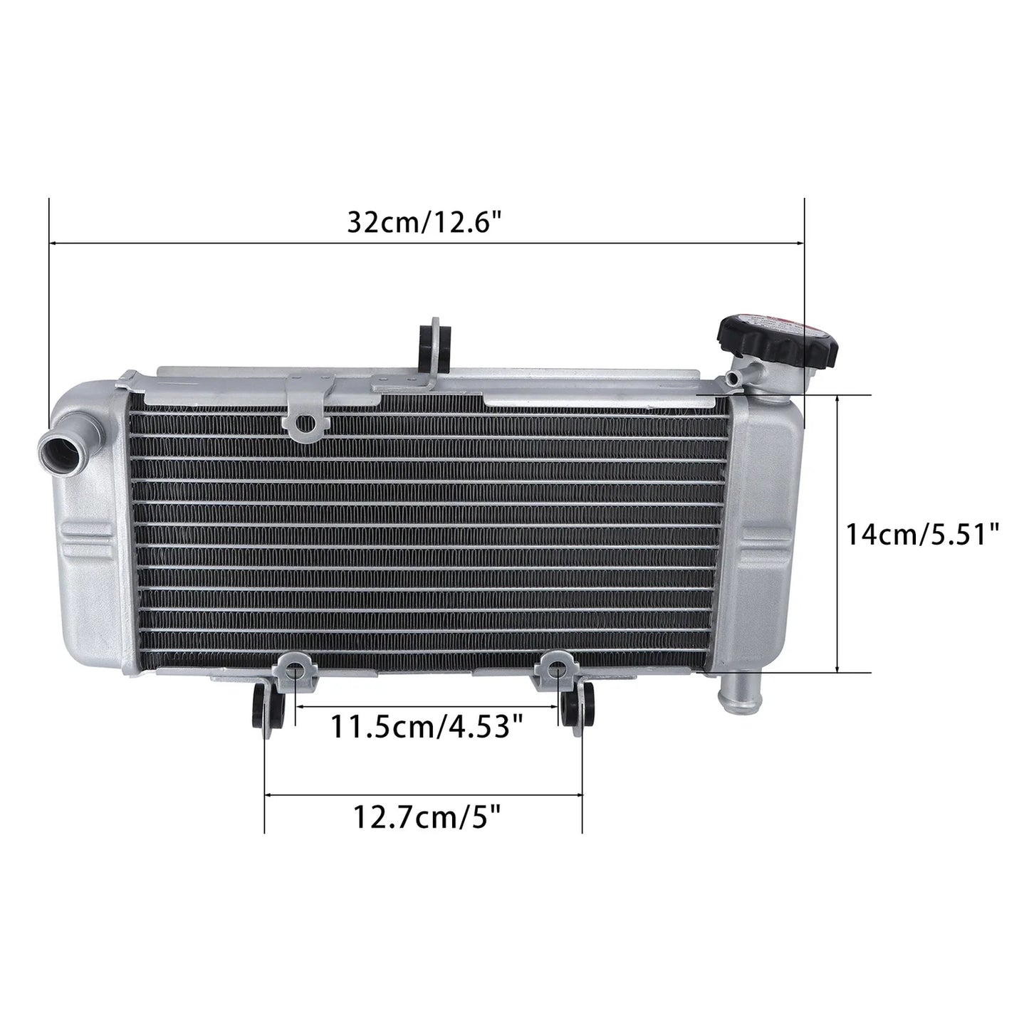 Silver Radiator Cooler for Honda CB300F CBR300R (2015-2018)