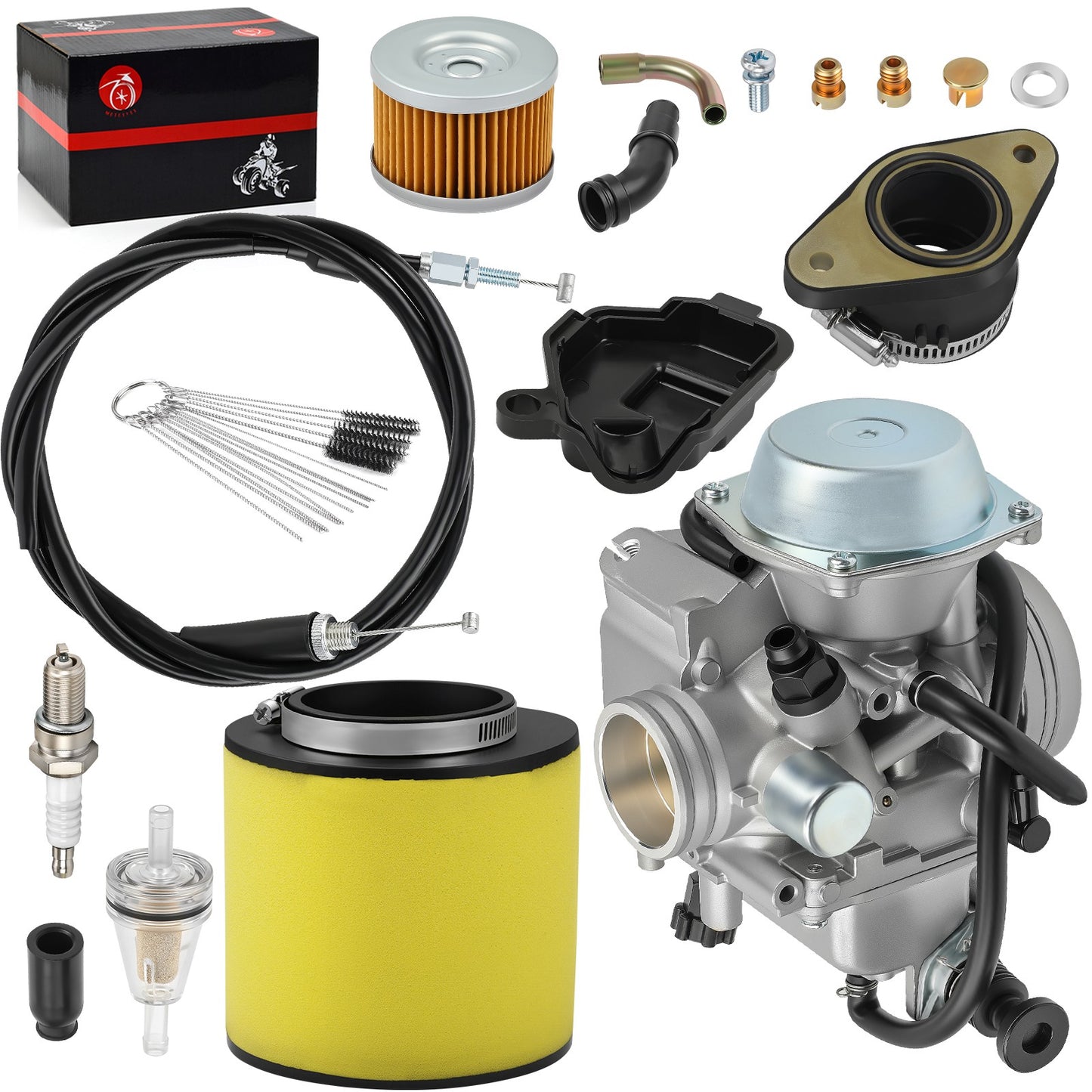 Carburetor with Air Filter Kit for Honda Fourtrax TRX300 (1993–2000)