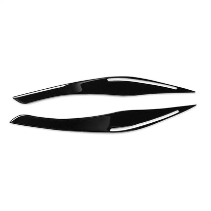 Gloss Black Headlight Eyelid Trim for BMW 3 Series E90 E91 (2009-2012)