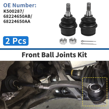 2X Front Lower Ball Joints for Jeep Cherokee KL (2014–2018) No.K500287