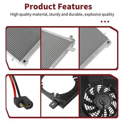 Radiator and Cooling Fan Shroud Kit for Polaris Sportsman 400 500 (2000–2004)