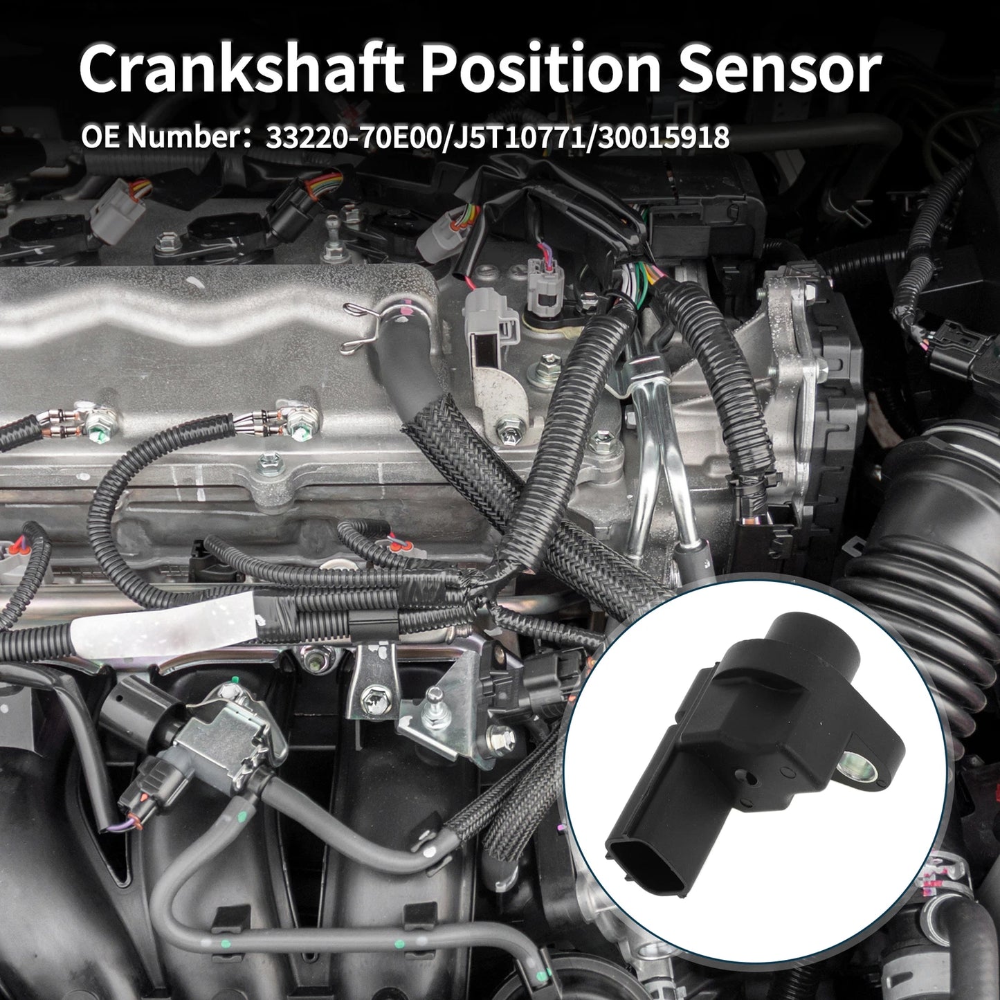 Crankshaft Position Sensor for Chevrolet Metro 1.0 1.3 (1998–2000) No. 30015918