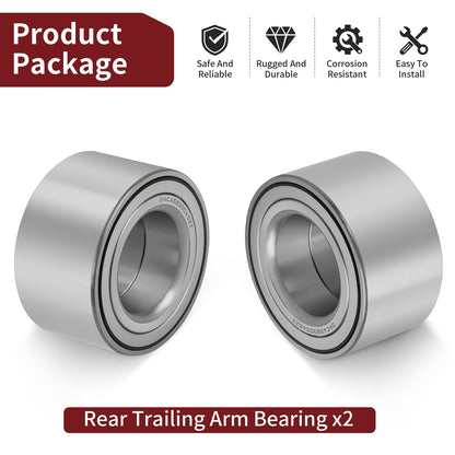 2X Rear Trailing Arm Bearings for Can-Am Outlander 400 500 650 800 (2003–2023)