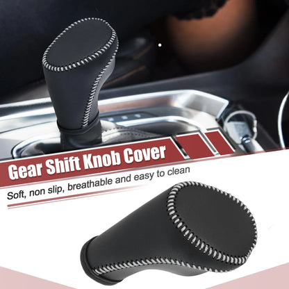 Auto Gear Shift Knob Cover with White Thread for Chevrolet Equinox (2018-2021)