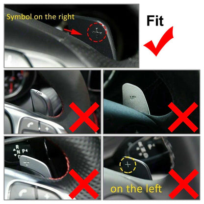 Steering Wheel Shift Paddle Extensions for Mercedes Benz A B C E GLK SLK Class (2008-2020)