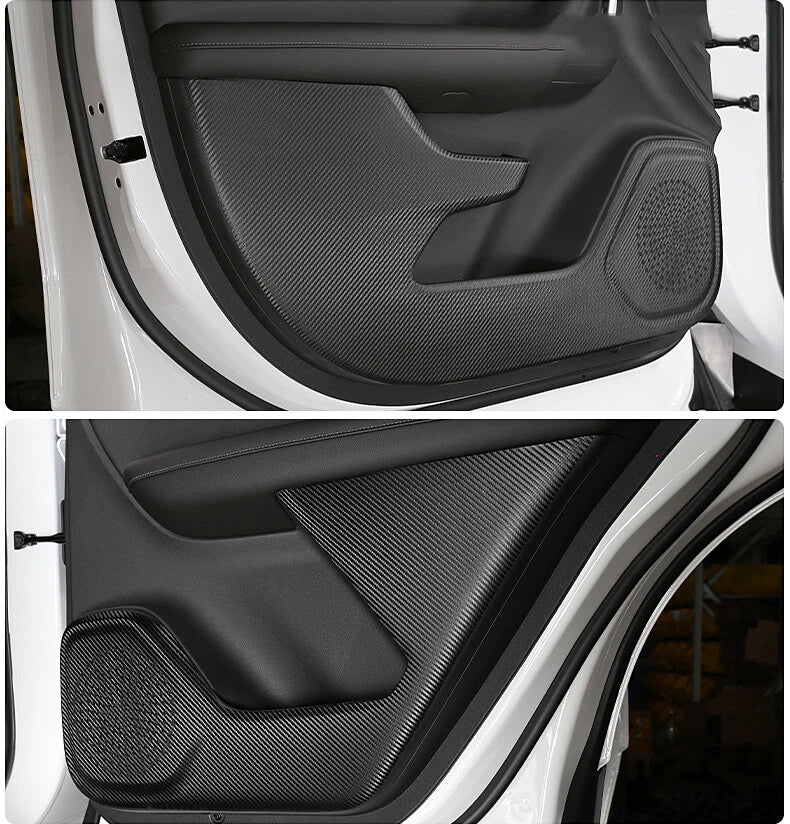 Carbon Fiber Leather Anti-kick Guard Cover Trim for Chevry Blazer (2019–2022)