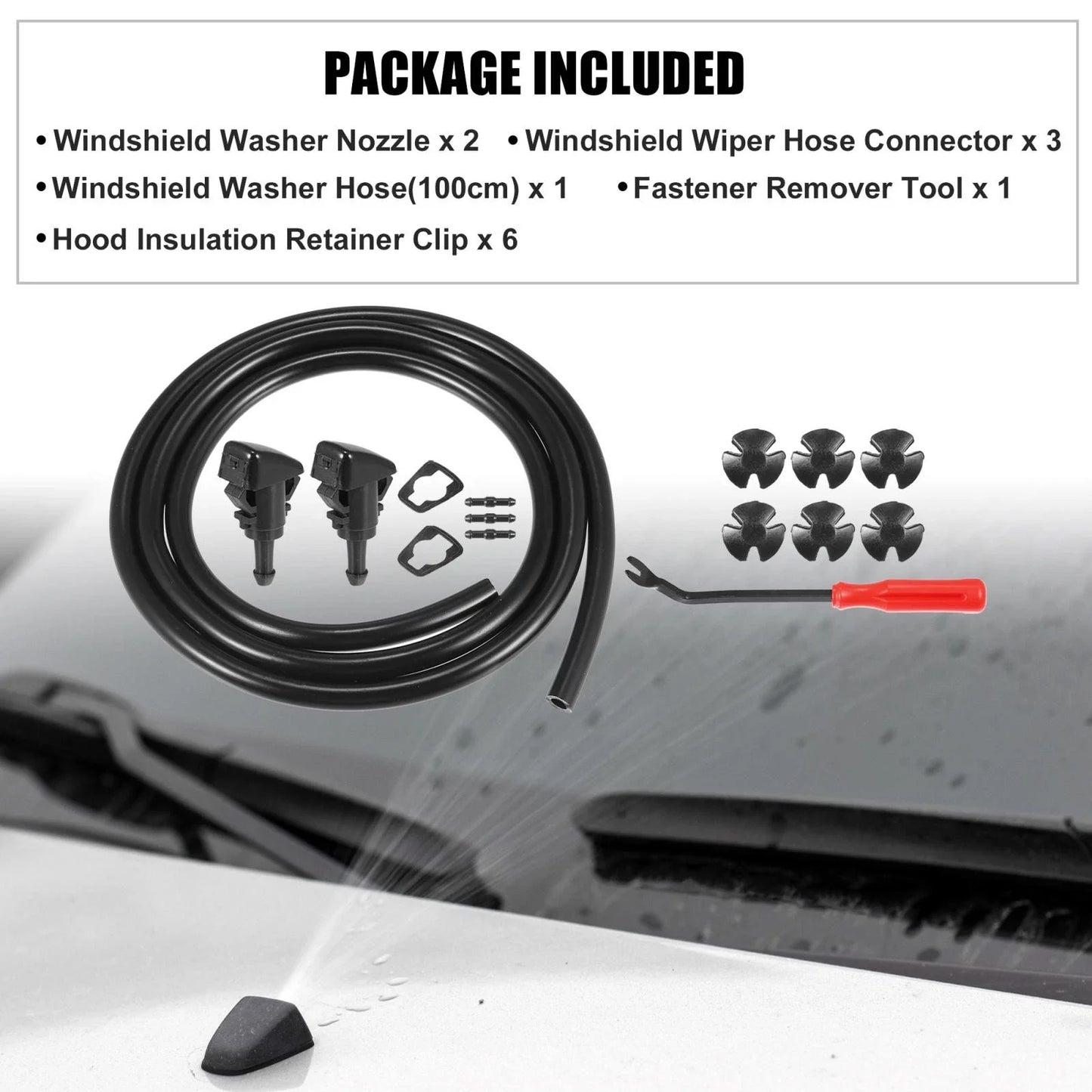 15 x Front Windshield Washer Nozzles for Dodge Caliber (2007-2012)