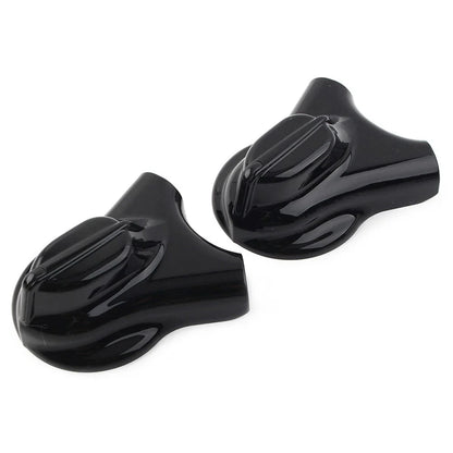 Black Rear Swingarm Axle Covers for Harley Heritage Softail (2008-2017)