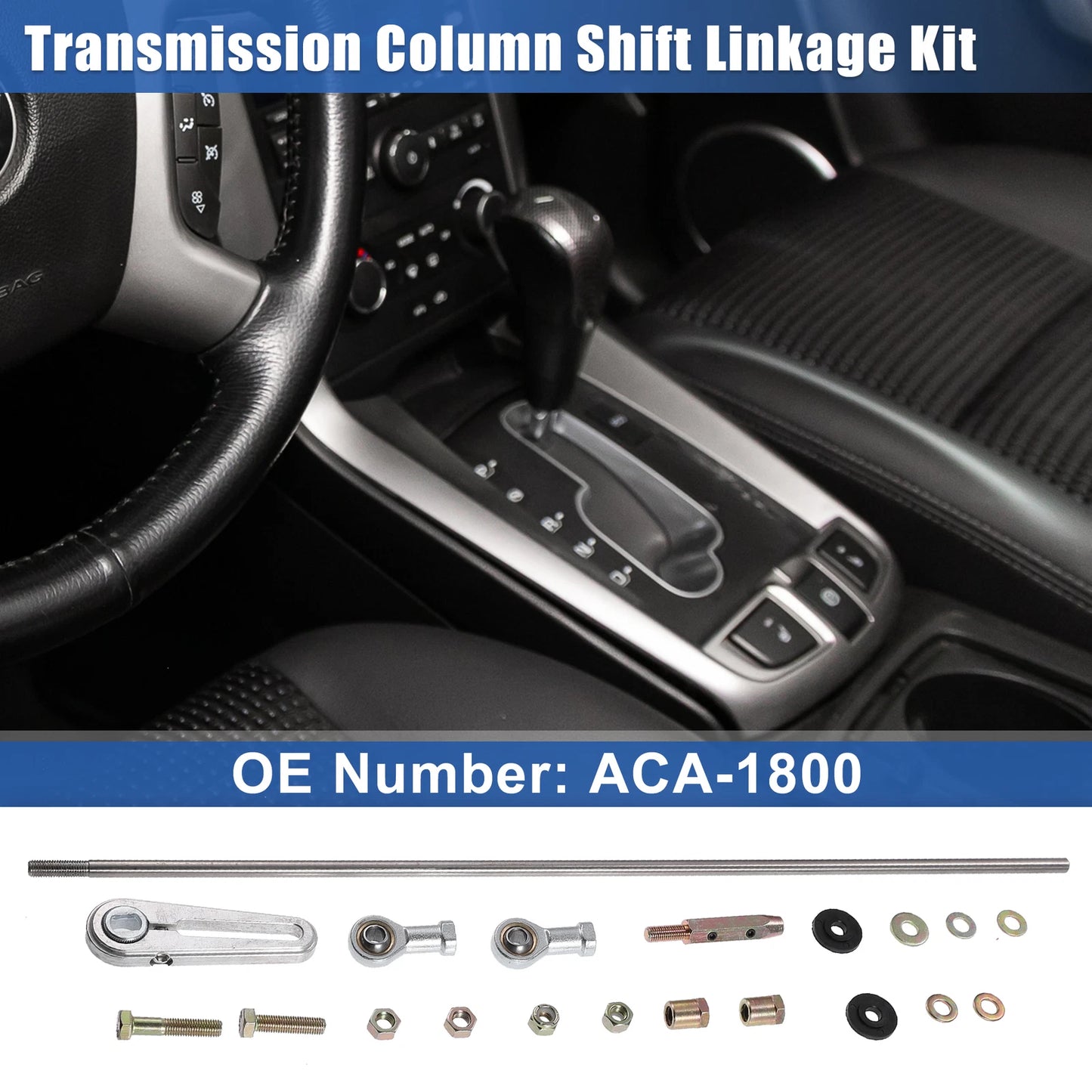 Adjustable Transmission Column Shift Linkage Kit for Chevrolet TH-350 (1970–1980)
