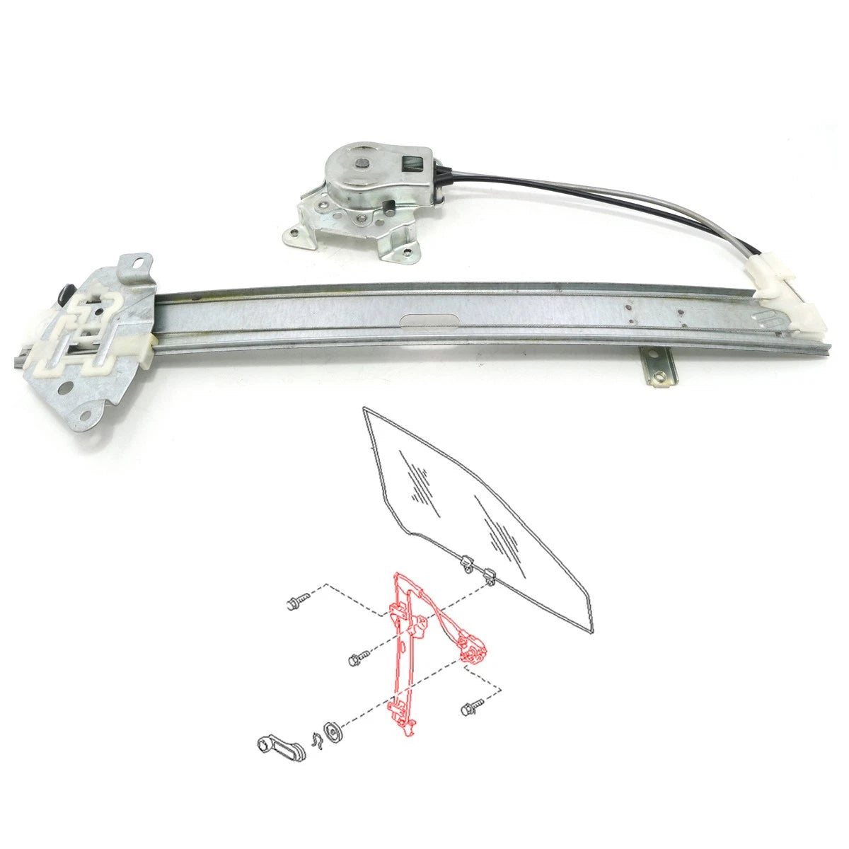 Front Door Window Regulator for Nissan Datsun Navara D21 (1986–1997)