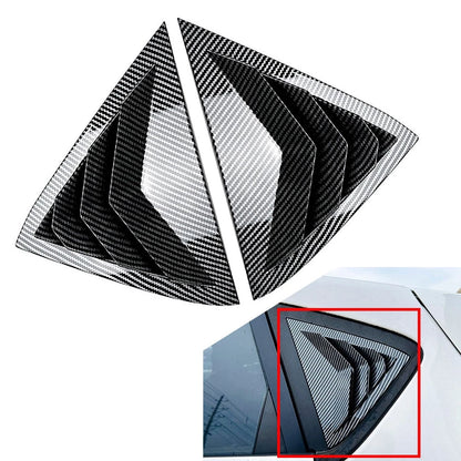 Carbon Rear Louver Shutter Cover Trim for Ford Fiesta MK7 MK7.5 (2008–2017)