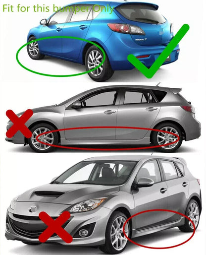 4PCS Splash Guards Mud Flaps Fender for Mazda 3 Axela (2010–2013)