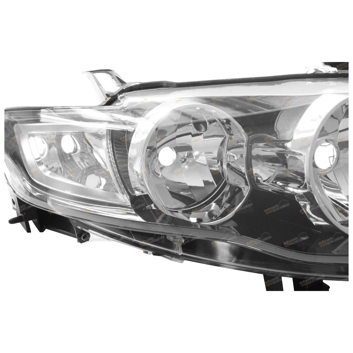 LH+RH Black Headlights Pair for Ford FG Falcon (2008 - 2014)