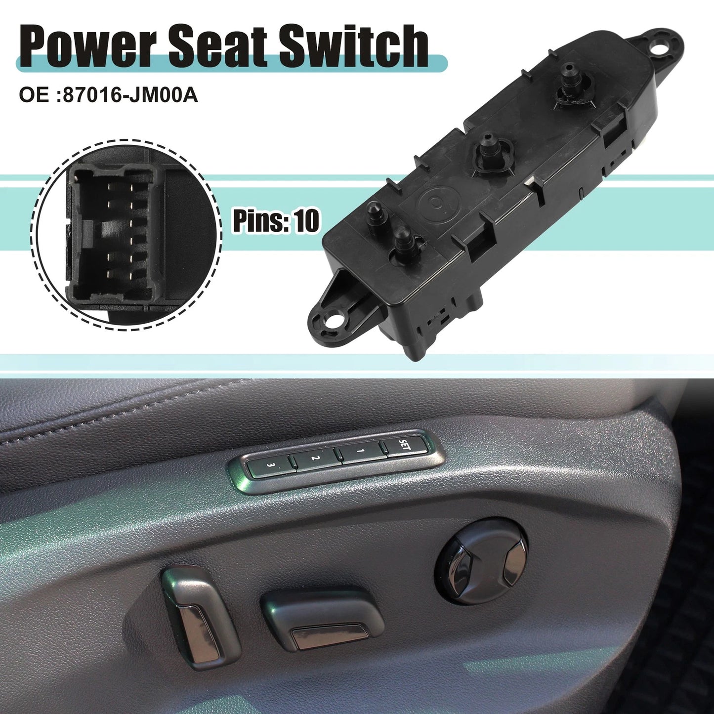 Power Seat Switch for Nissan Altima (2013–2016)