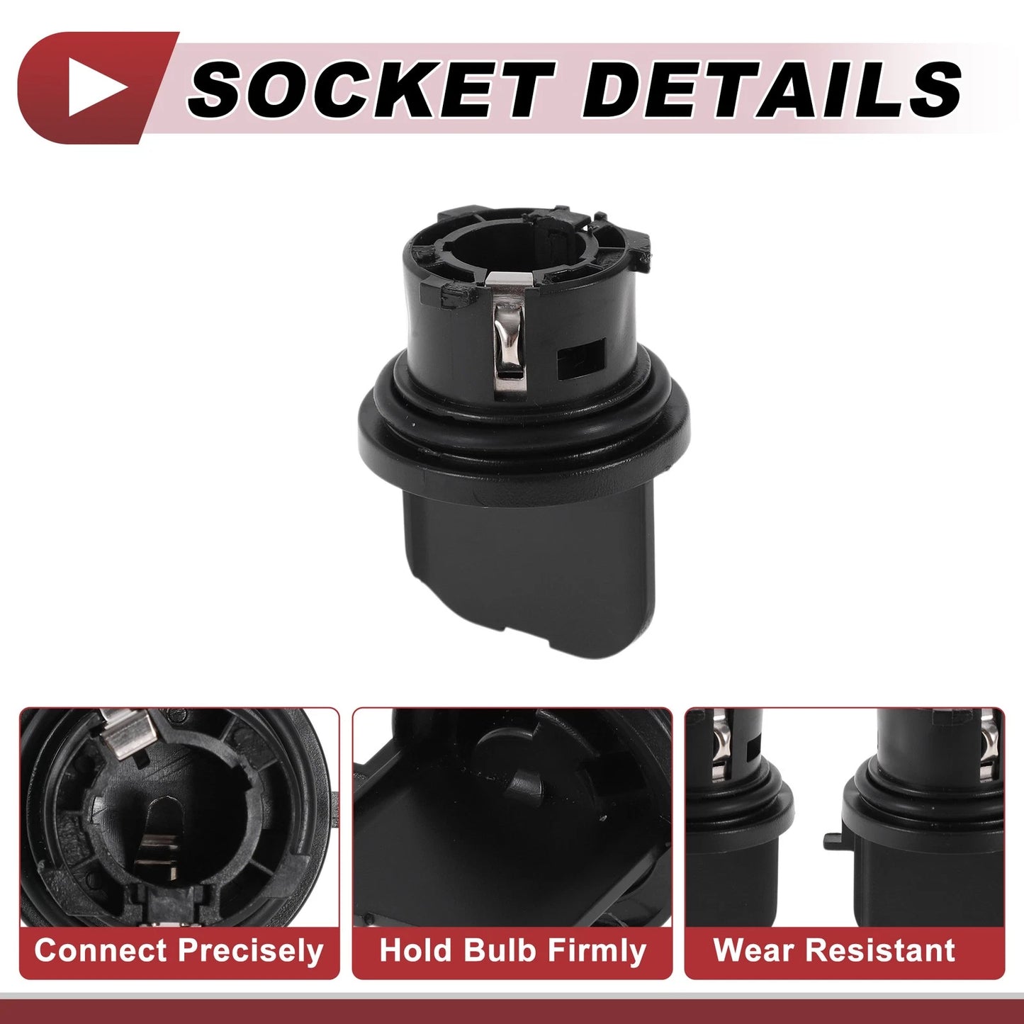 2pcs Front Indicator Light Socket for Vauxhall Corsa C (2001–2006) No. 9200405