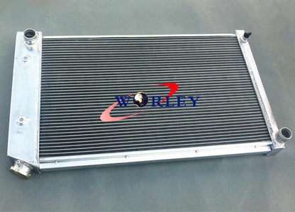 3 Core Aluminum Radiator for Pontiac Firebird Trans Am (1970-1981) + 2 Fans