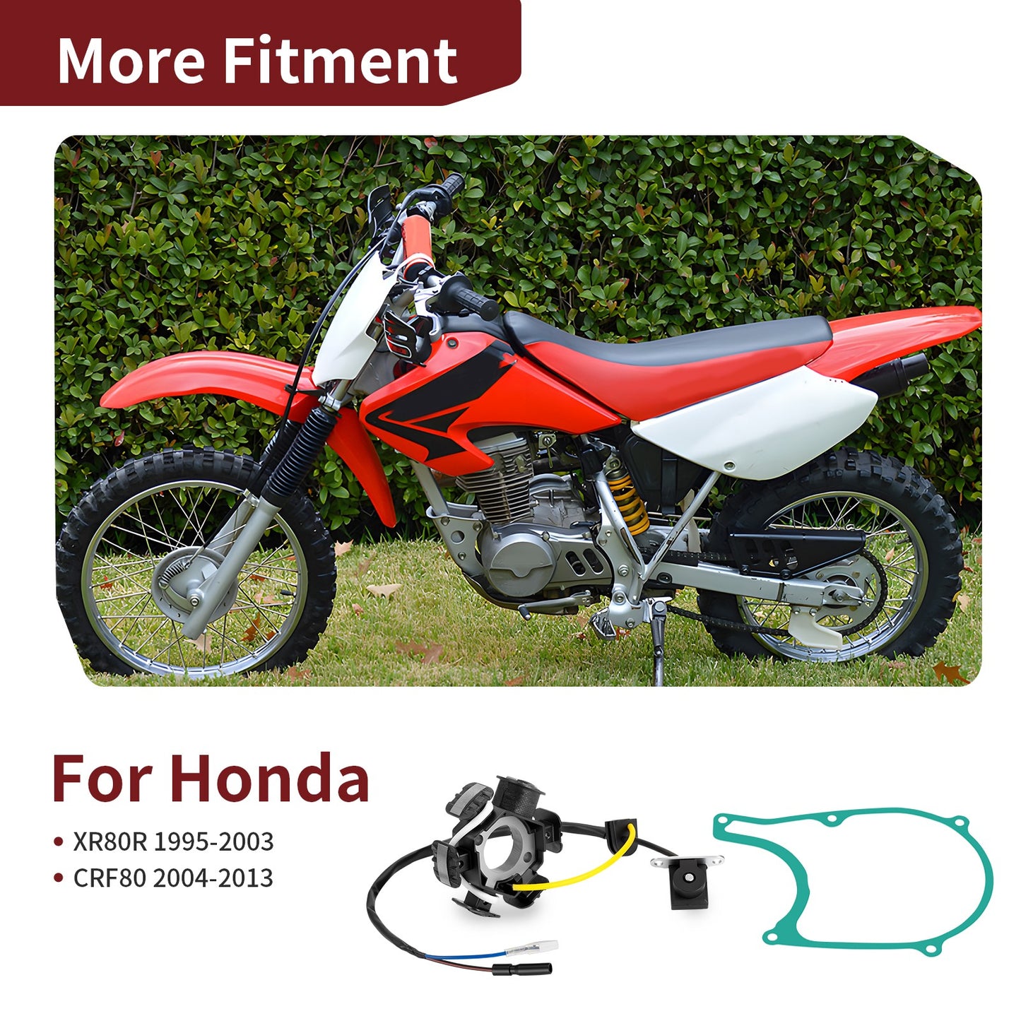 Alternator Stator with Cover Gasket for Honda CRF80F (2004–2013)