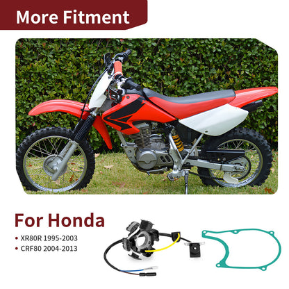 Alternator Stator with Cover Gasket for Honda CRF80F (2004–2013)