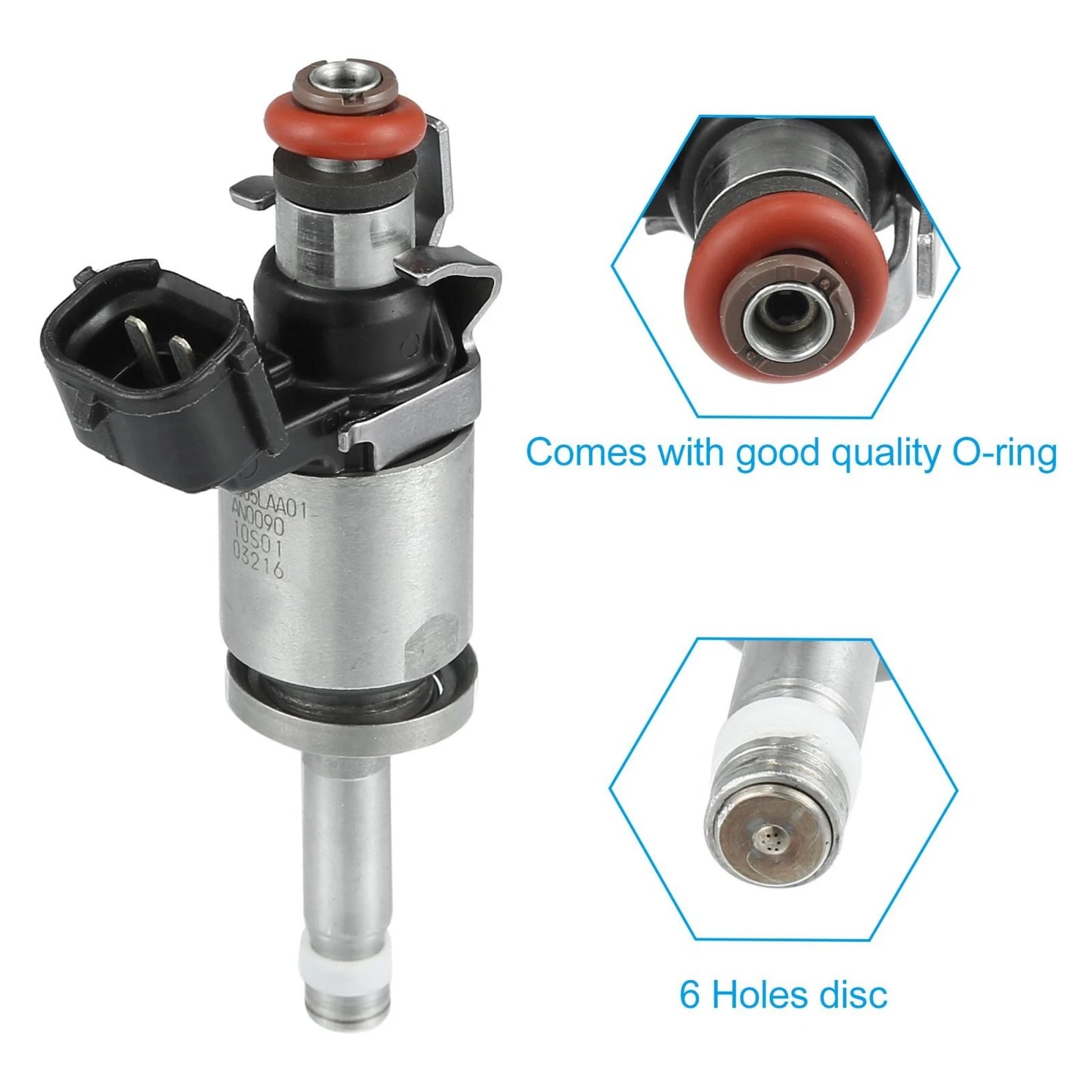 Set of 4 Fuel Injector Nozzles for Honda Accord 2.4L (2013–2017), CR-V (2015–2017) 16450-5LA-A01