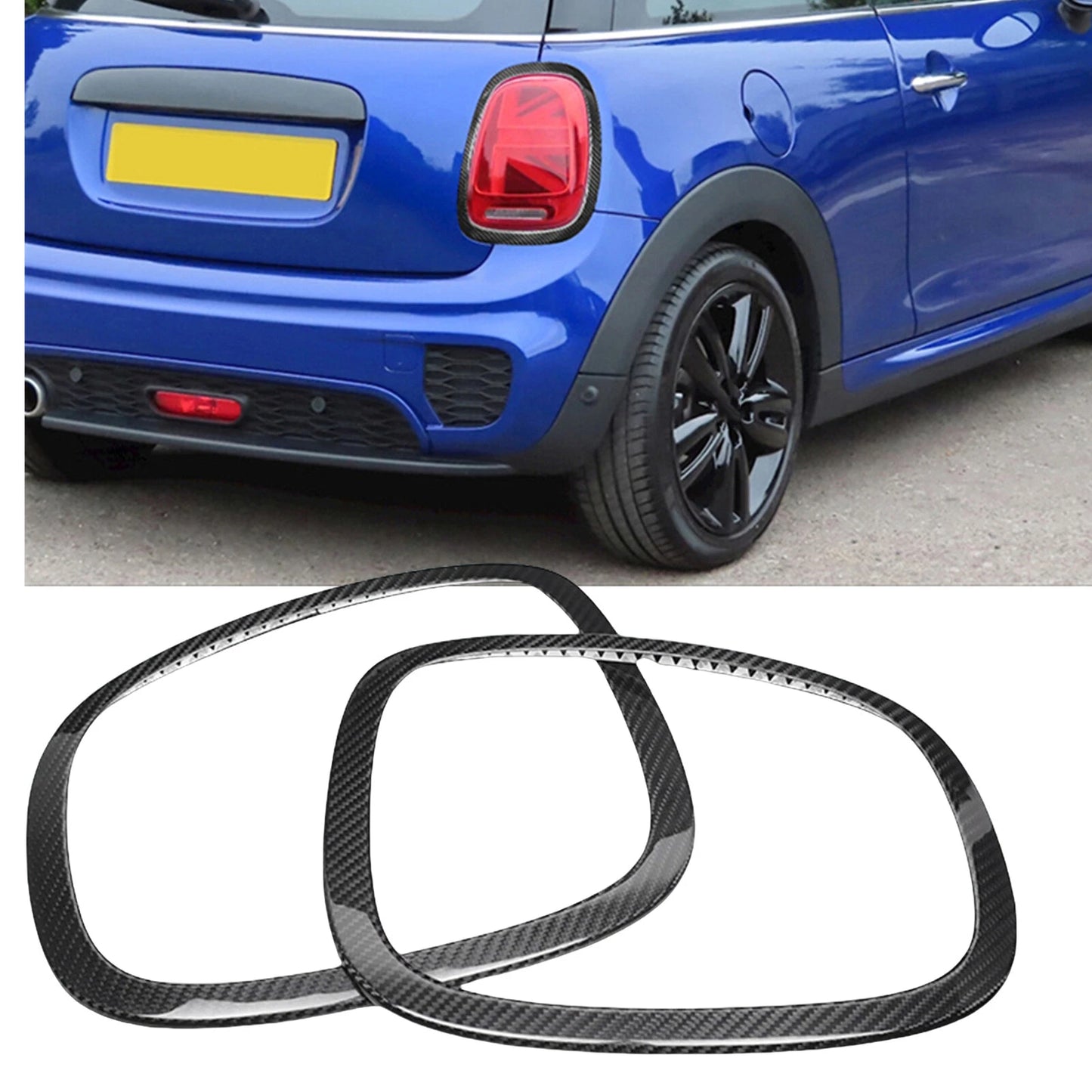 1 Pair Taillight Frame Trim Covers for MINI F55 F56 F57 (2014-2020)