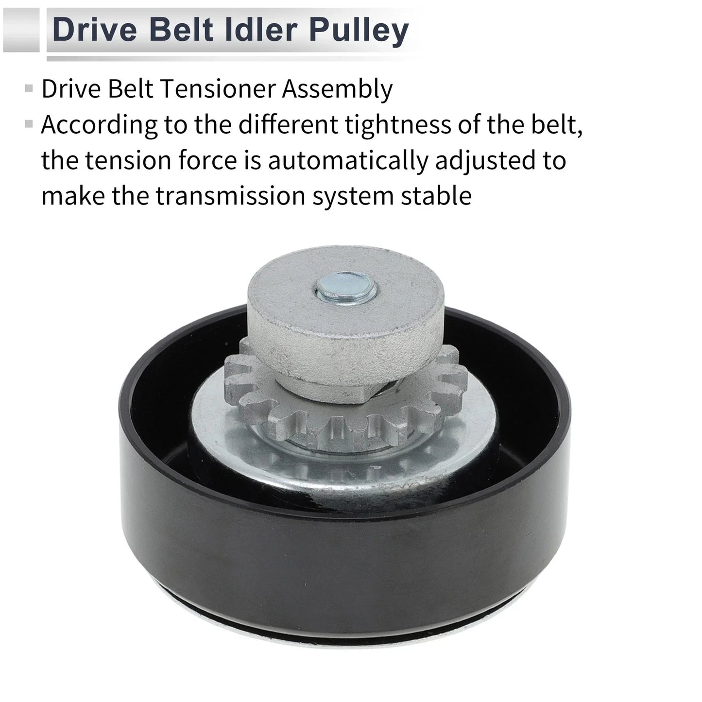 Drive Belt Idler Pulley for Chevrolet Spark (2010-2015) Black 1 x Piece