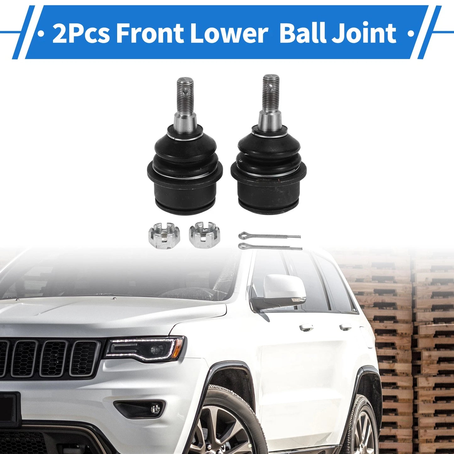 2X Front Lower Ball Joints for Jeep Cherokee KL (2014–2018) No.K500287