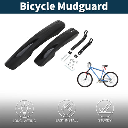 Set of 2 Mudguards for Road Bike MTB (13.19" Front, 17.91" Rear)