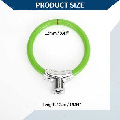 Bicycle Lock Portable Ring Cable Anti-Theft Mini Lock 42cm Green