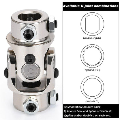 Steering Universal U-Joint 3/4" DD for Hot Rod