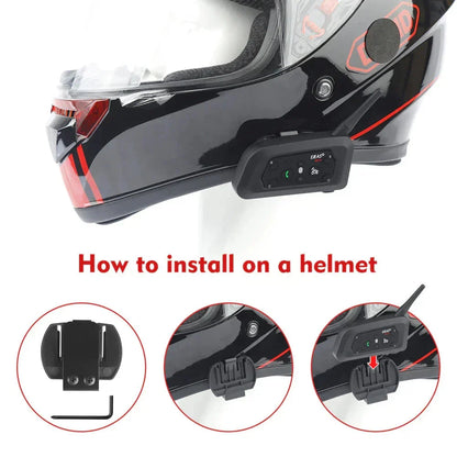 EJEAS V6 Pro Bluetooth Helmet Intercom for Motorcycle - 6 Riders