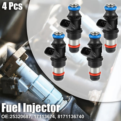 4 x Fuel Injector Nozzles for Chevy S10 Base LS 2.2L (2000-2003)