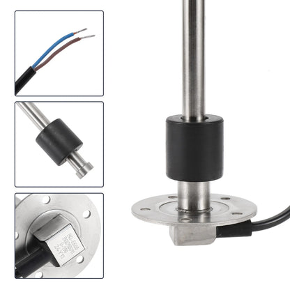 Fuel Sending Unit and Gauge Kit 0-190 Ohm 600mm for Boat Car