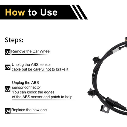 ABS Wheel Speed Sensor for Hyundai Elantra (2020-2025) 1 x Left Front