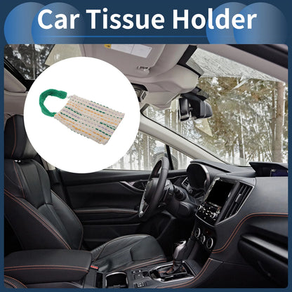 Car Tissue Holder for Universal Fit (10.24"x6.69"x1.18", Green)