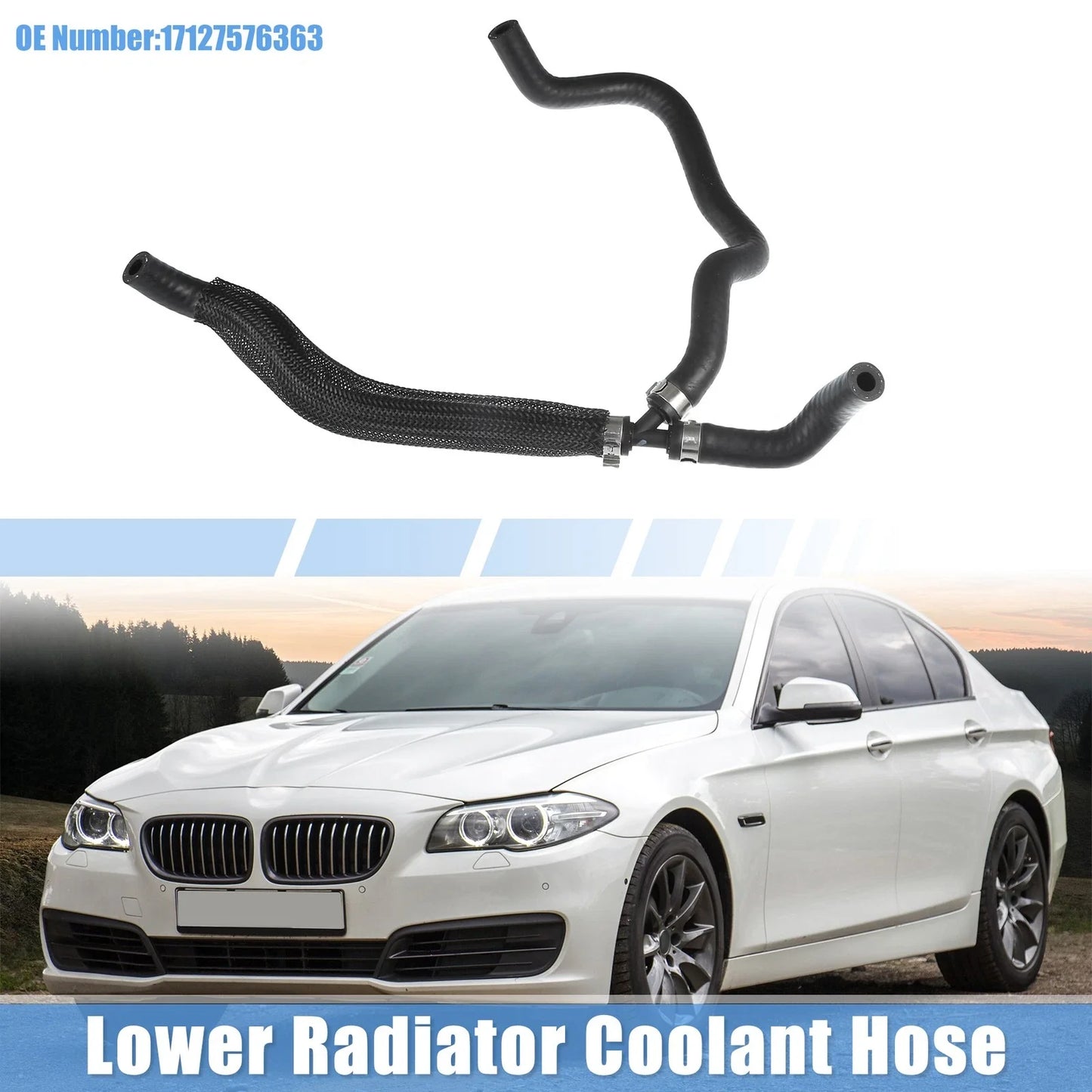 Radiator Coolant Hose 4.4L V8 for BMW 550i (2011 - 2013)