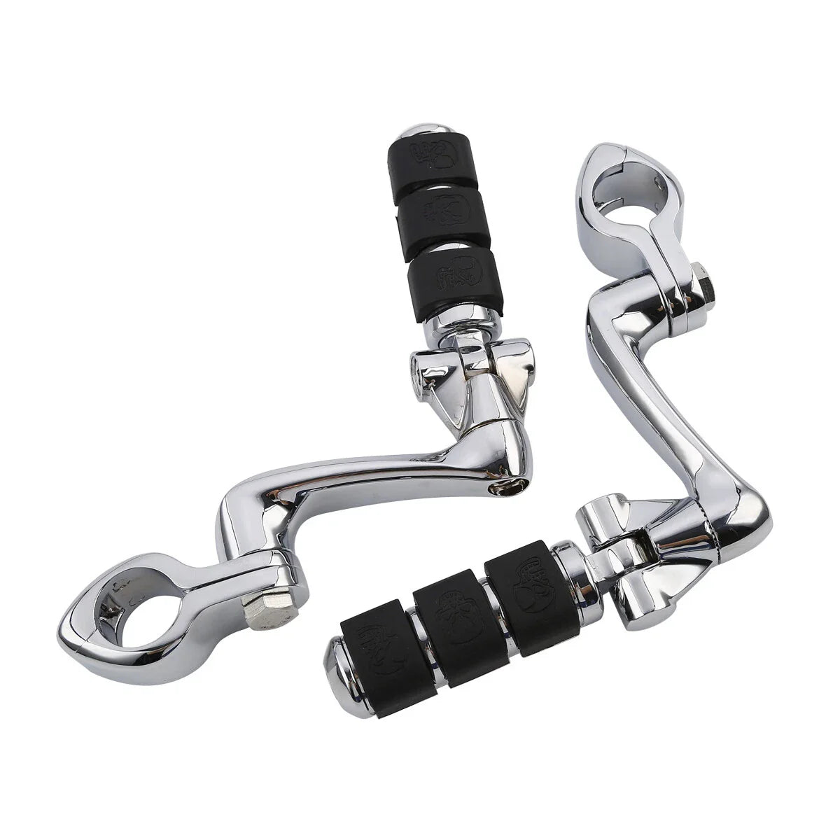 1 1/4" Engine Guard Foot Pegs Mount for Harley Touring Street Glide