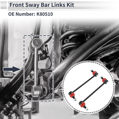 Front Stabilizer Bar Links for Hyundai Tucson (2005–2009) No.K80510, Set of 2