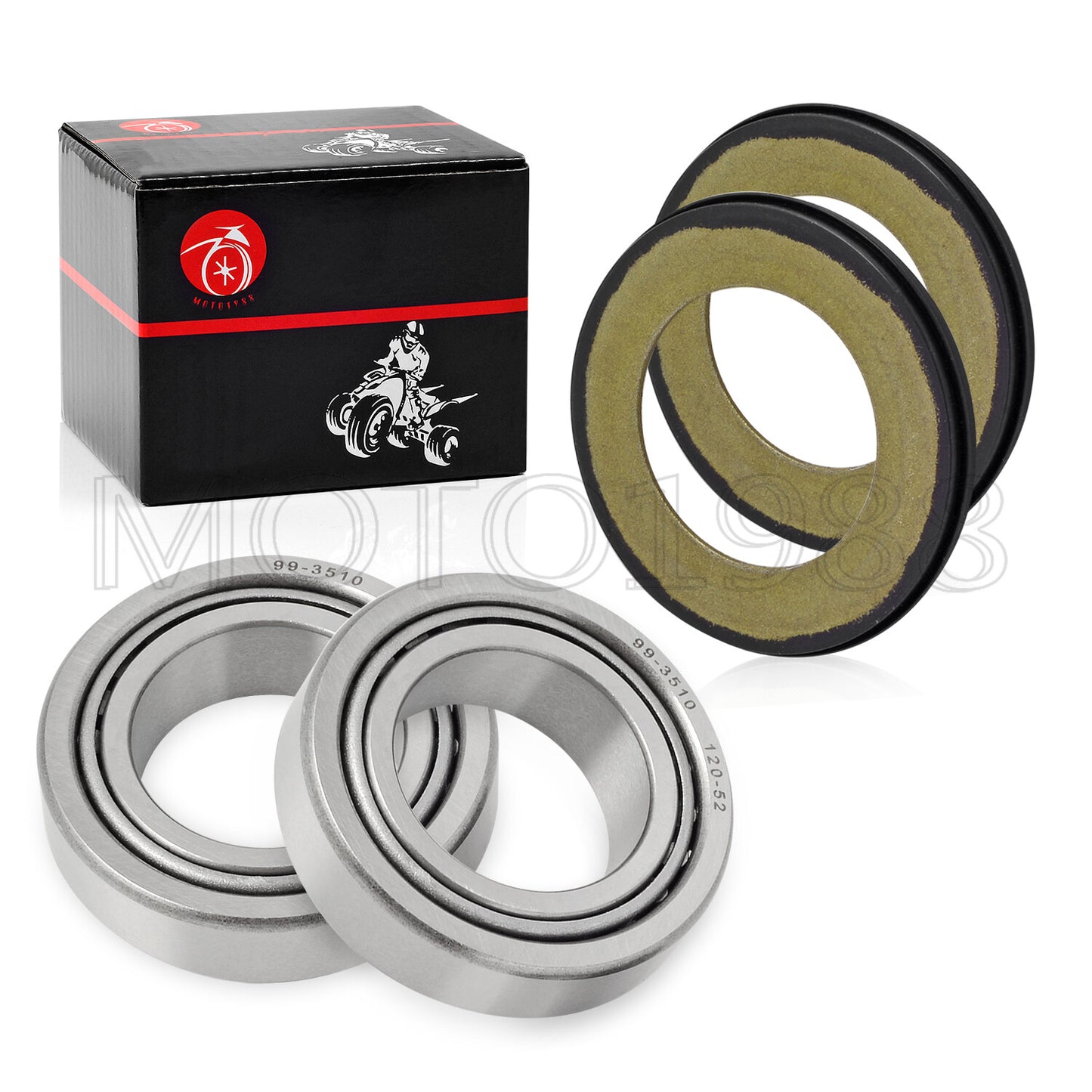 Set of 2 Steering Head Bearing Seals for Honda CR250R CRF250R CRF450R (2000–2023)