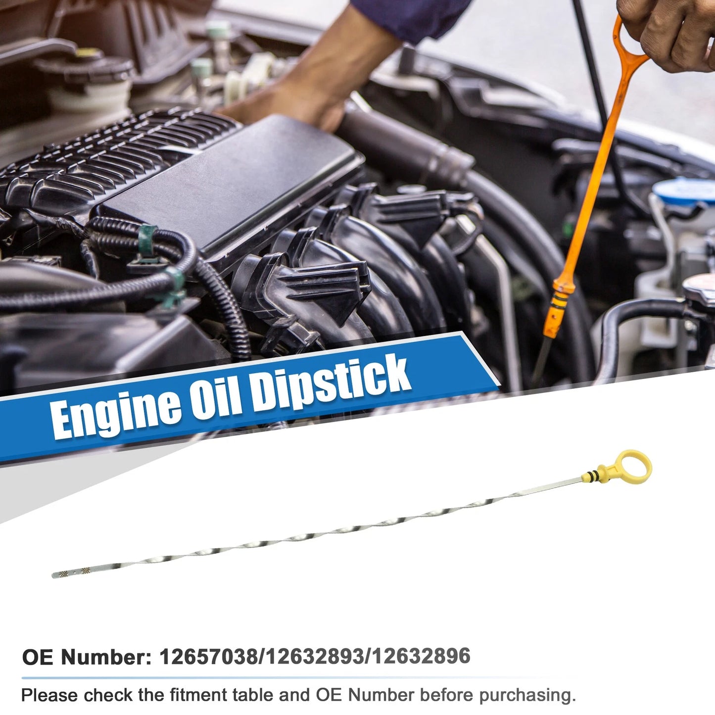 Engine Oil Fluid Level Dipstick for Chevrolet Camaro L LT 2010–2015 No. 12657038