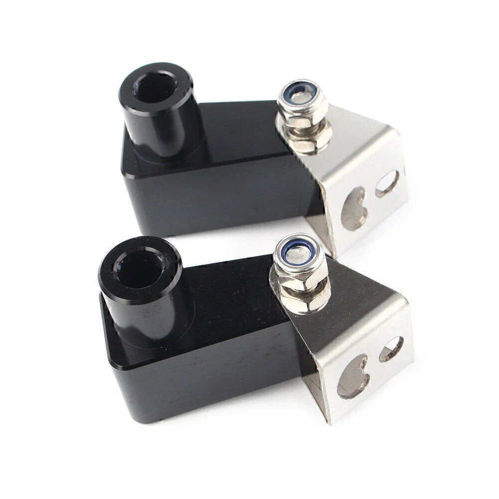 Fog Light Bracket for Motorcycle - Metal Alloy Black