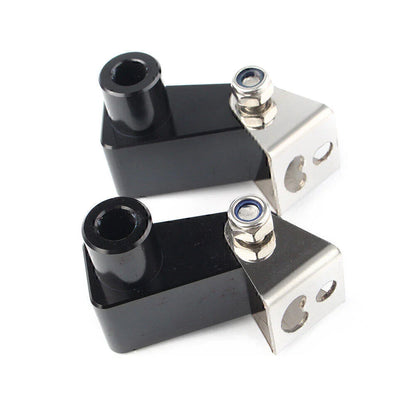 Fog Light Bracket for Motorcycle - Metal Alloy Black