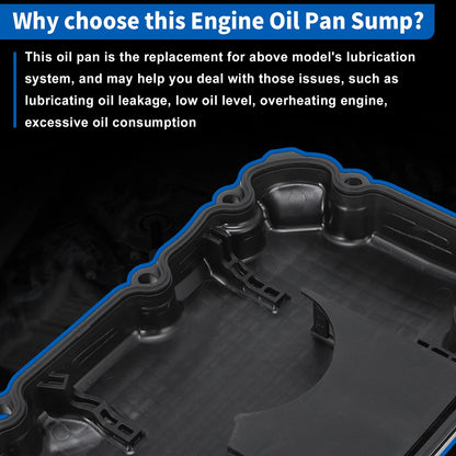 Engine Oil Pan Gasket for Infiniti Q50 Q60 (2016–2022) 111105CA2A