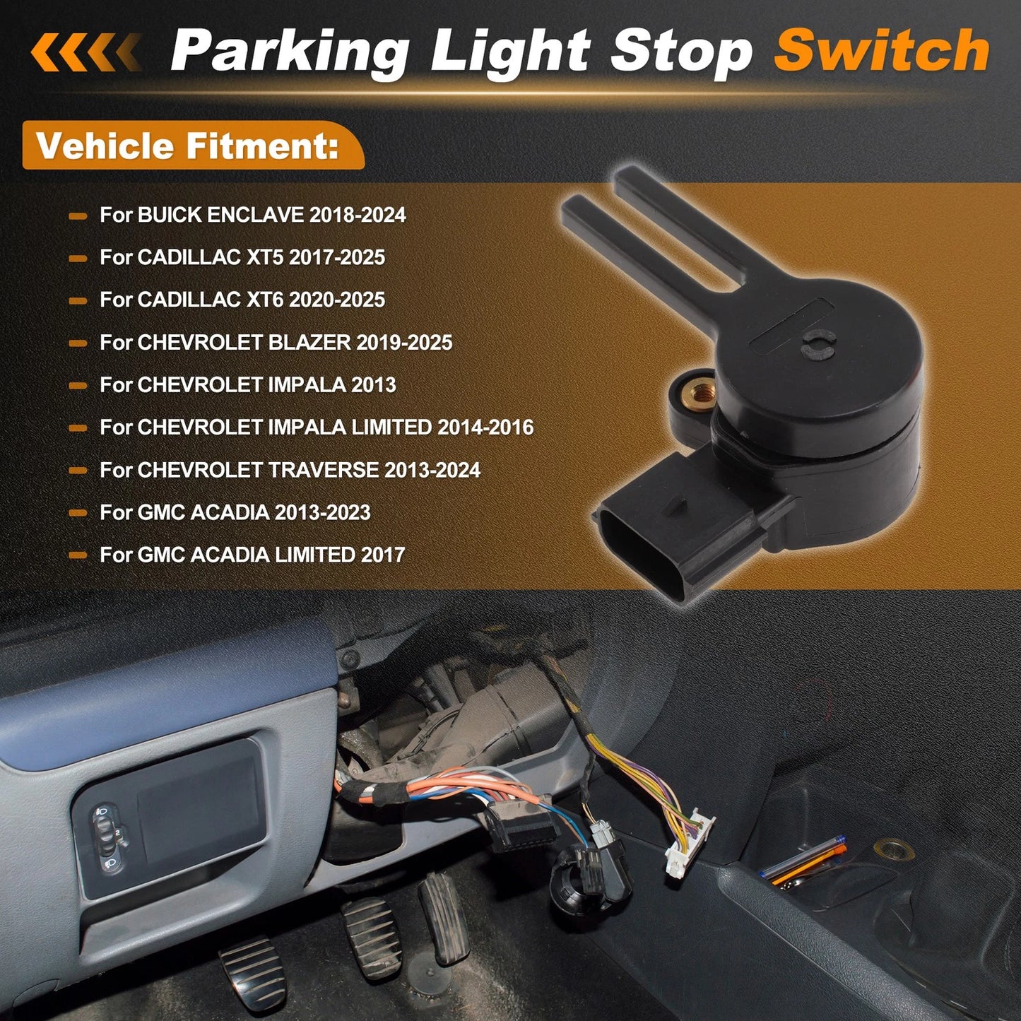 Brake Light Switch for Buick Enclave (2018–2024) 13583372