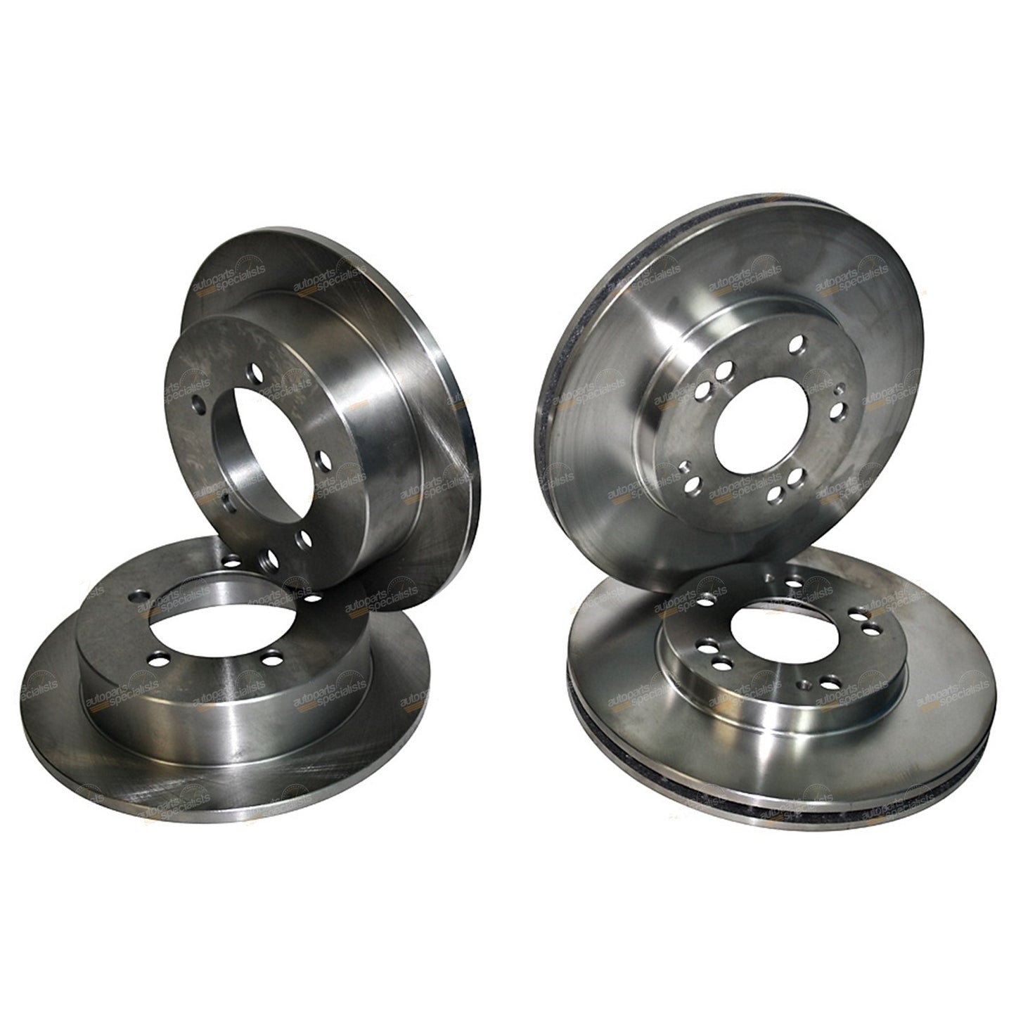 Set of 4 Disc Rotors for Mitsubishi Magna (1996–2008) Front & Rear